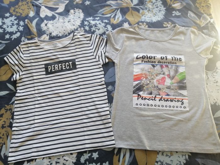 Lot de 2 tee shirt fille