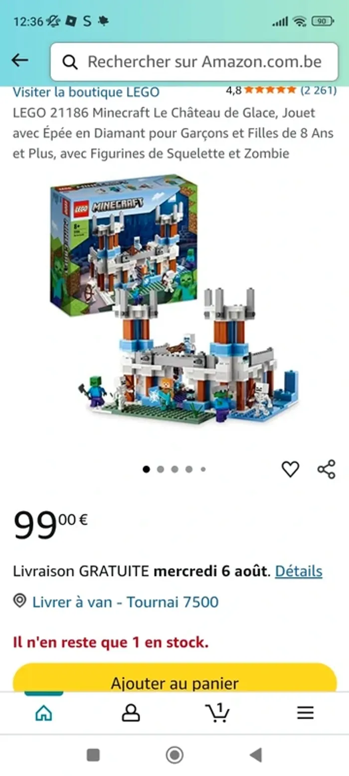 LEGO Minecraft - Le Château de Glace (21186 - photo numéro 6