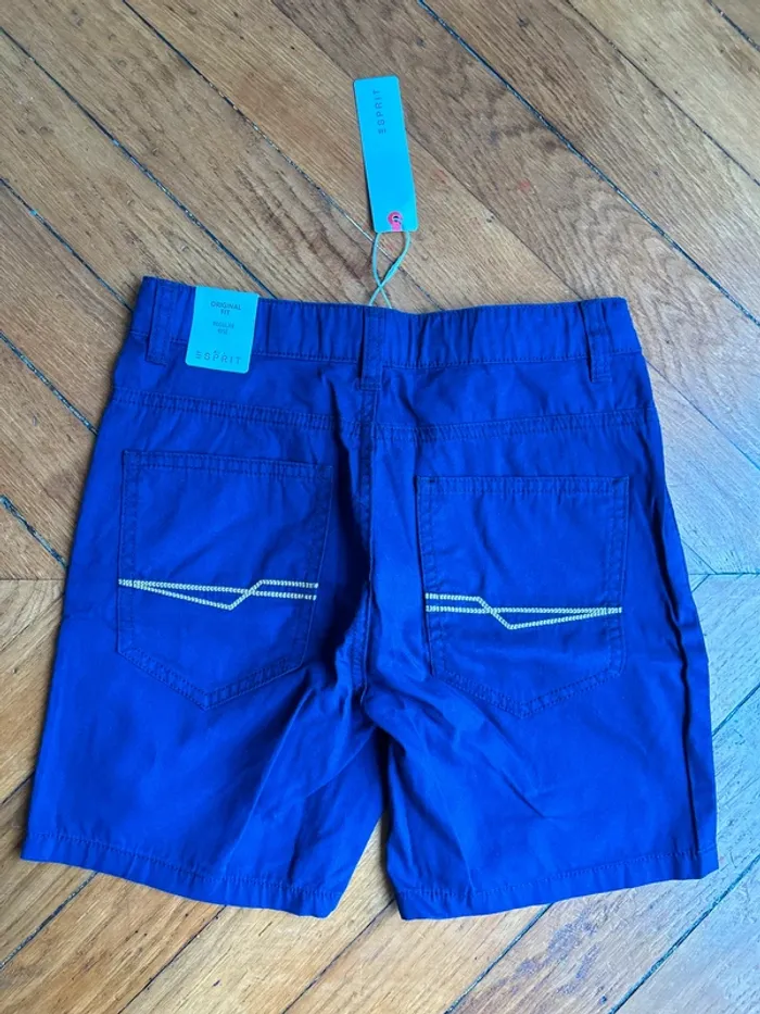 NEUF short Esprit taille 11 ans bleu marine - photo numéro 8