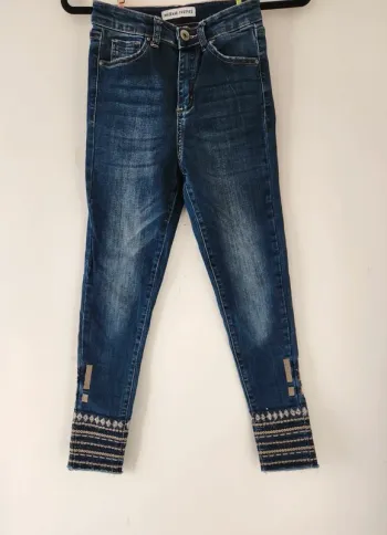Jean skinny brodé - Mozzaar Forever - Taille S