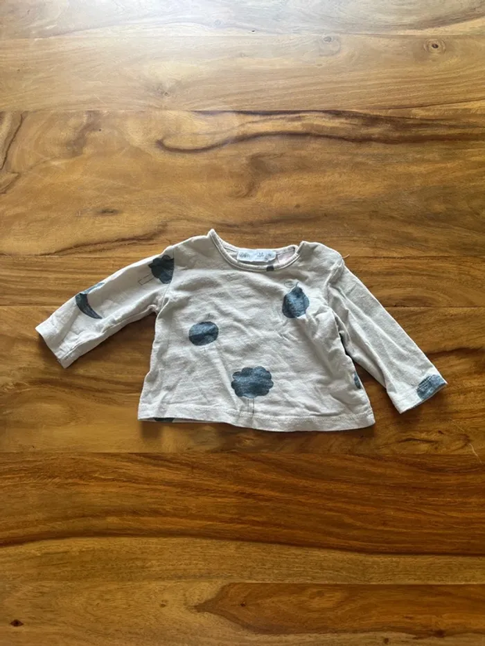 T-shirt Zara manche longues