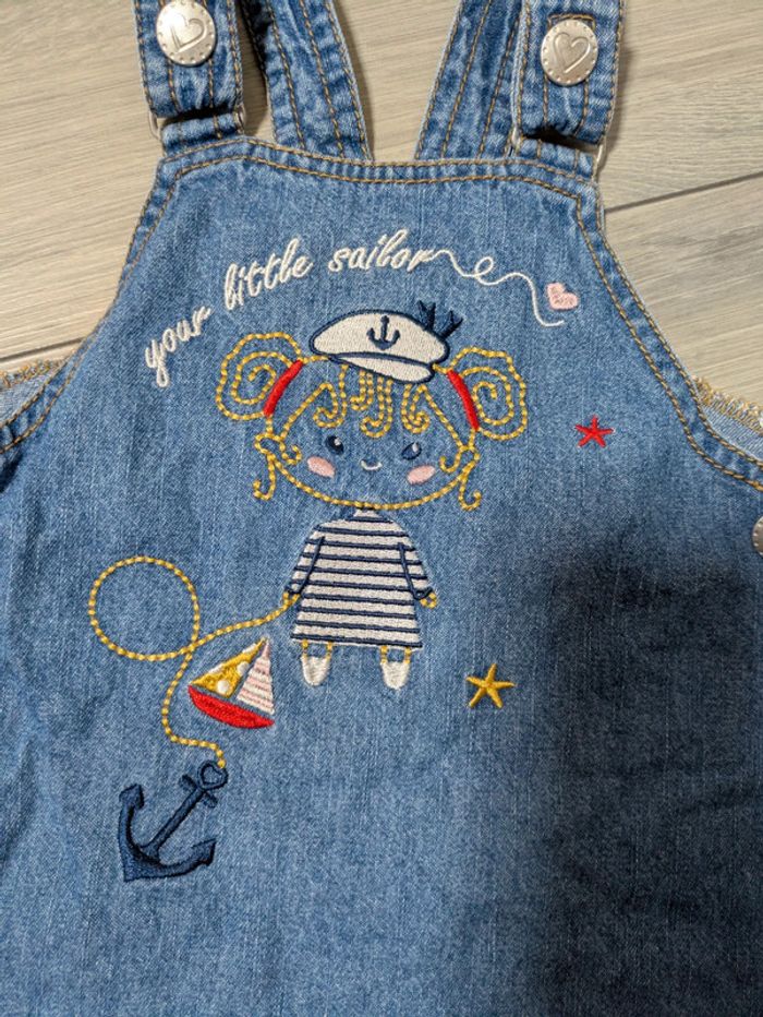 Robe en jeans 18 mois marin - photo numéro 2