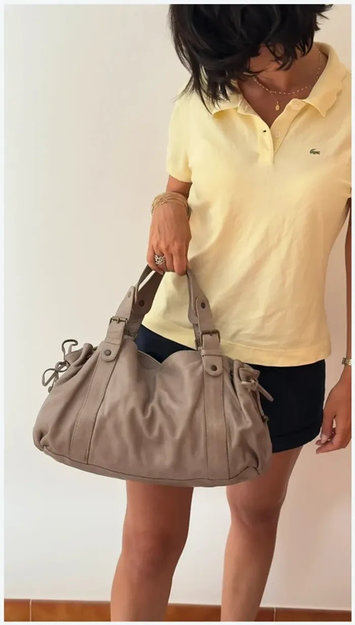 Sac Gérard Darel 24h gris Très bon état - photo numéro 4
