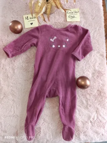 Pyjama petit chat kimbaloo 13m