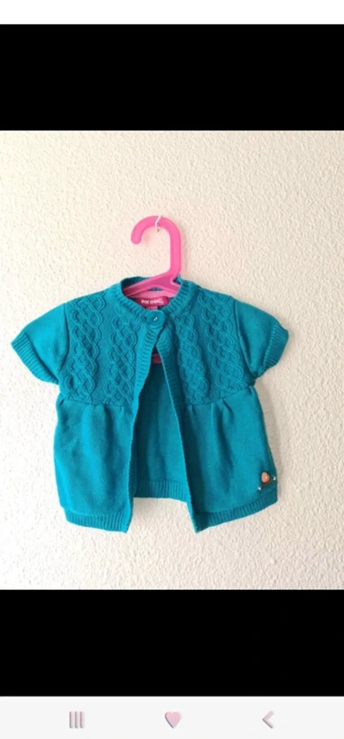 gilet bleu turquoise pick ouic