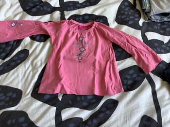 Haut / tee-shirt manches longues rose complices 24 mois