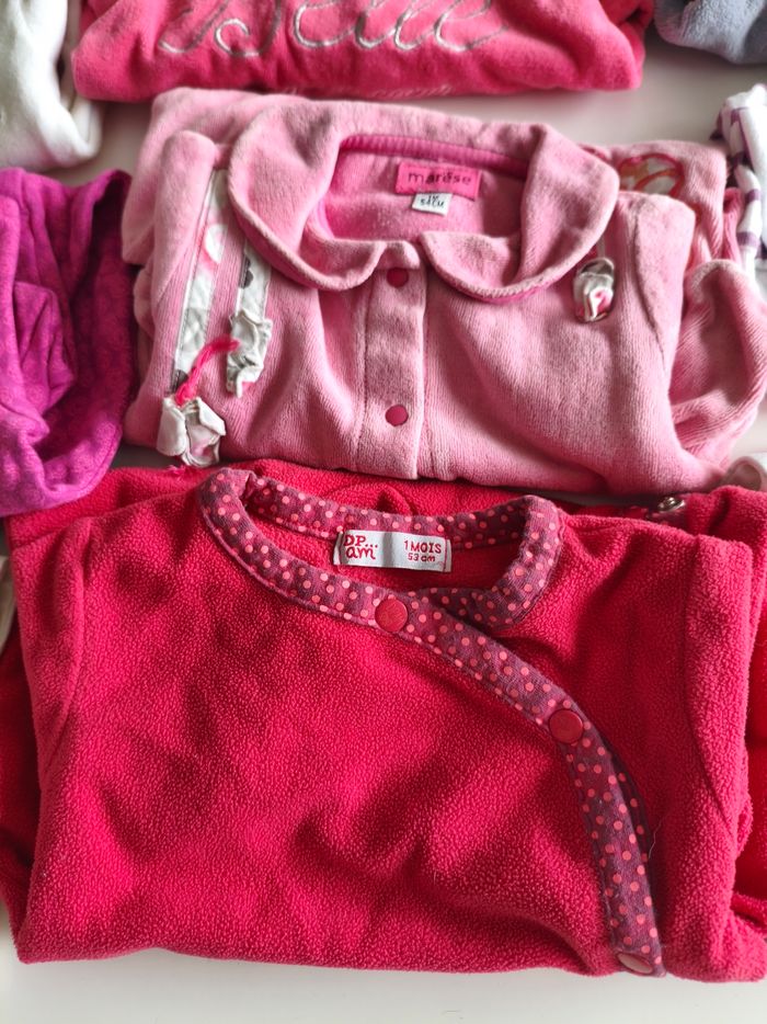 Lot pyjamas 1 mois fille - photo numéro 5