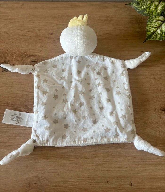 Doudou plat poussin canard blanc jaune 4 noeuds early days primark - photo numéro 3