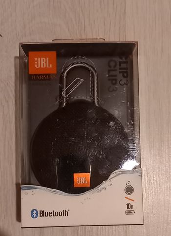 Enceinte Bluetooth portable Noir Clip 3 JBL- Neuve