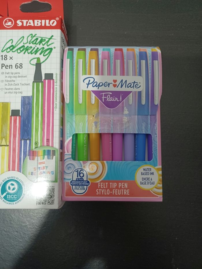 Lot de stylo feutre paper mate/stabilo - photo numéro 3