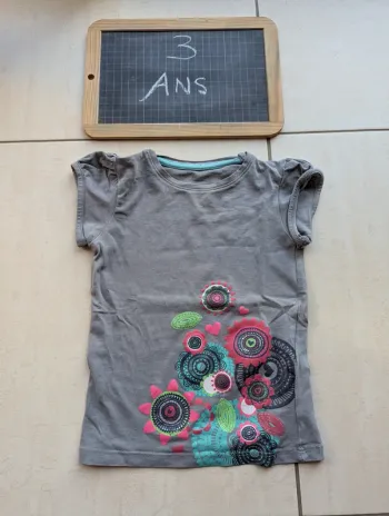 tee-shirt orchestra gris 3 ans