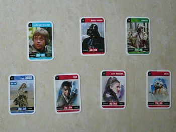 Lot de 5 cartes Star Wars