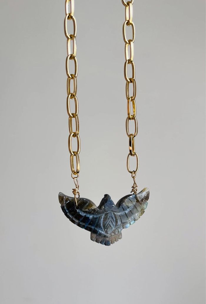 Sautoir phœnix Labradorite