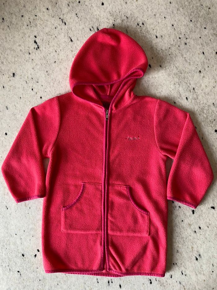 Robe de chambre polaire rose zippee La Cie LCDP