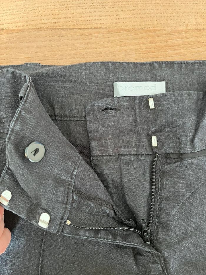 Pantalon noir en lin - photo numéro 5