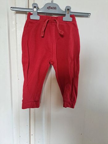 Pantalon souple jogging rouge 24mois pat &ripaton