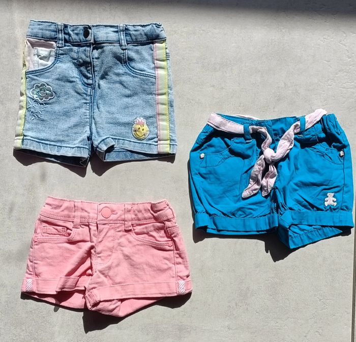 Lot de 3 shorts fille - 24 mois