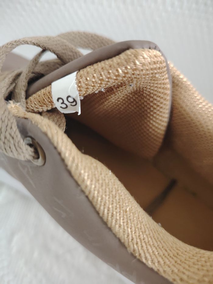 Baskets plateforme marron / camel - Pointure 39 - photo numéro 6