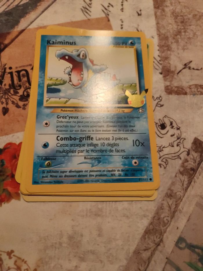 Lot de 5 grandes cartes Pokémon - photo numéro 2
