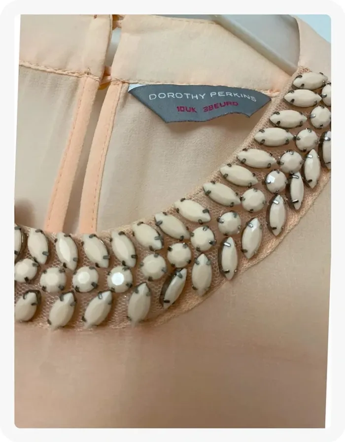 Top sans manches col bijoux rose Dorothy Perkins - photo numéro 2