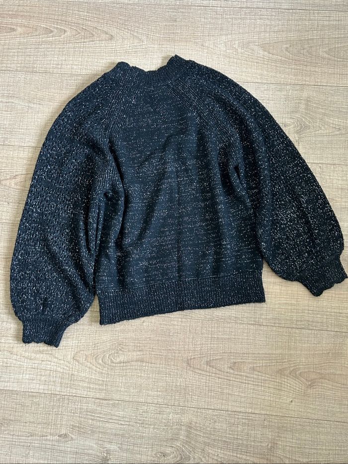 Pull noir et pailleté à manches longues Naf Naf taille S TBE - photo numéro 8