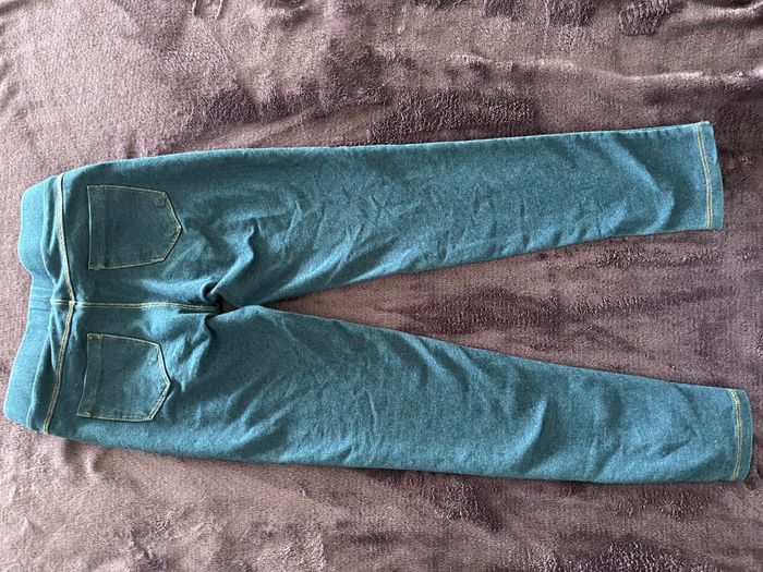 Pantalon effet faux jean enfant fille 8 ans - photo numéro 3
