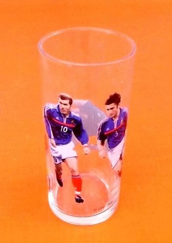Verre " Collector " France 98   Zidane / Lizarazu / Barthez