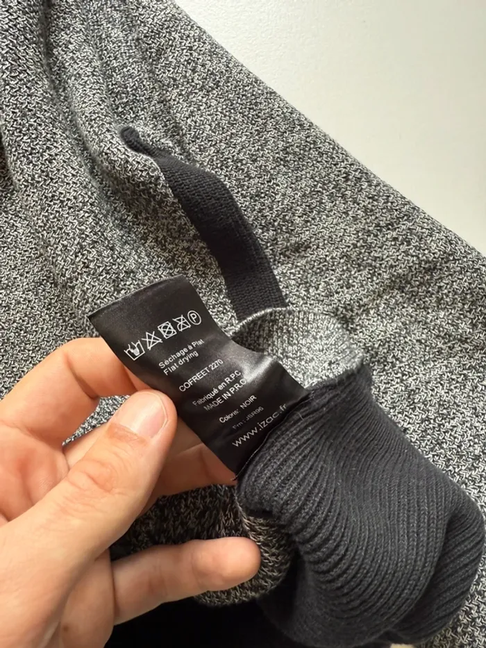 Pull gris chiné Izac / Pull en maille - photo numéro 9