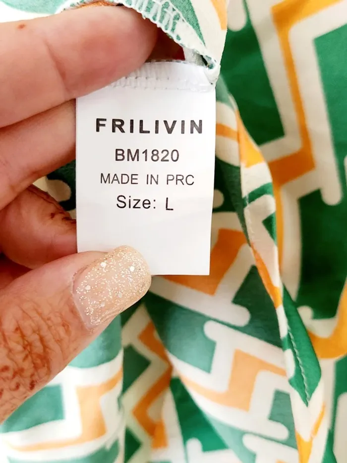 🟢 Ensemble d'été homme Frilivin - Taille L/XL - Motif graphique vert/jaune 🌞 - photo numéro 6