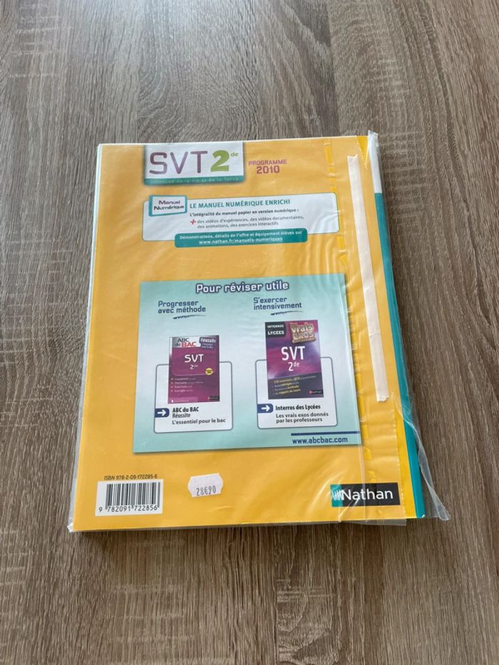 Livre SVT seconde 🥰 programme 2010 - photo numéro 2