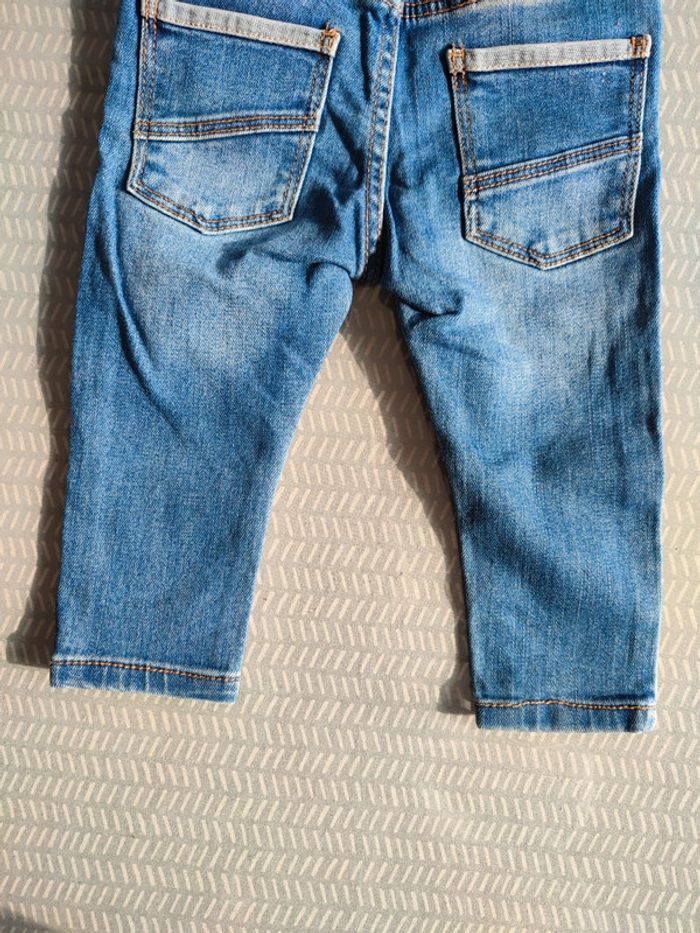 Pantalon jeans denim pour bébé garçon – Taille 9 mois - Marque : Zara - photo numéro 8