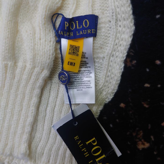 Écharpe Polo Ralph Lauren Blanc, unisexe - photo numéro 2