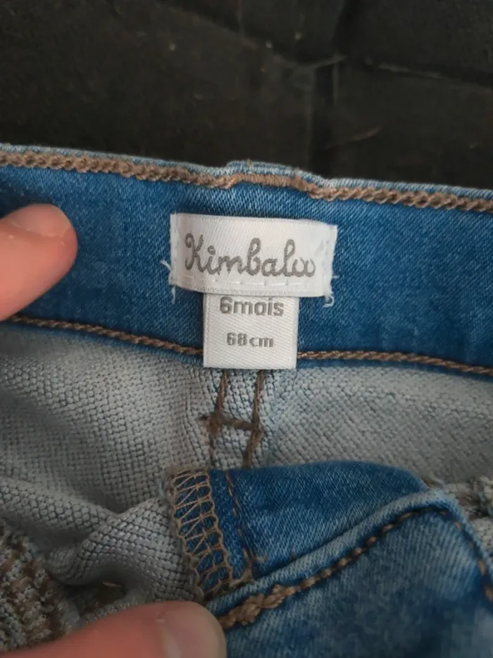 Pantalon jeans garçon 6 mois kimbaloo - photo numéro 3