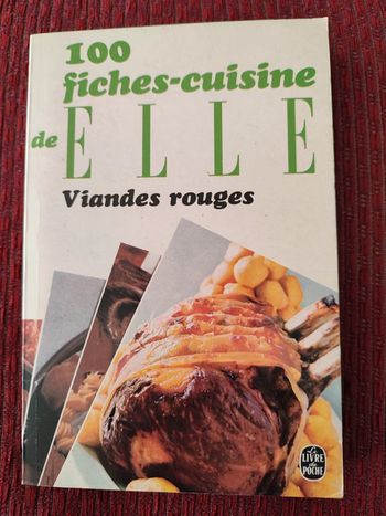 Livre de recettes "100 fiches-cuisine de ELLE, Viandes rouges