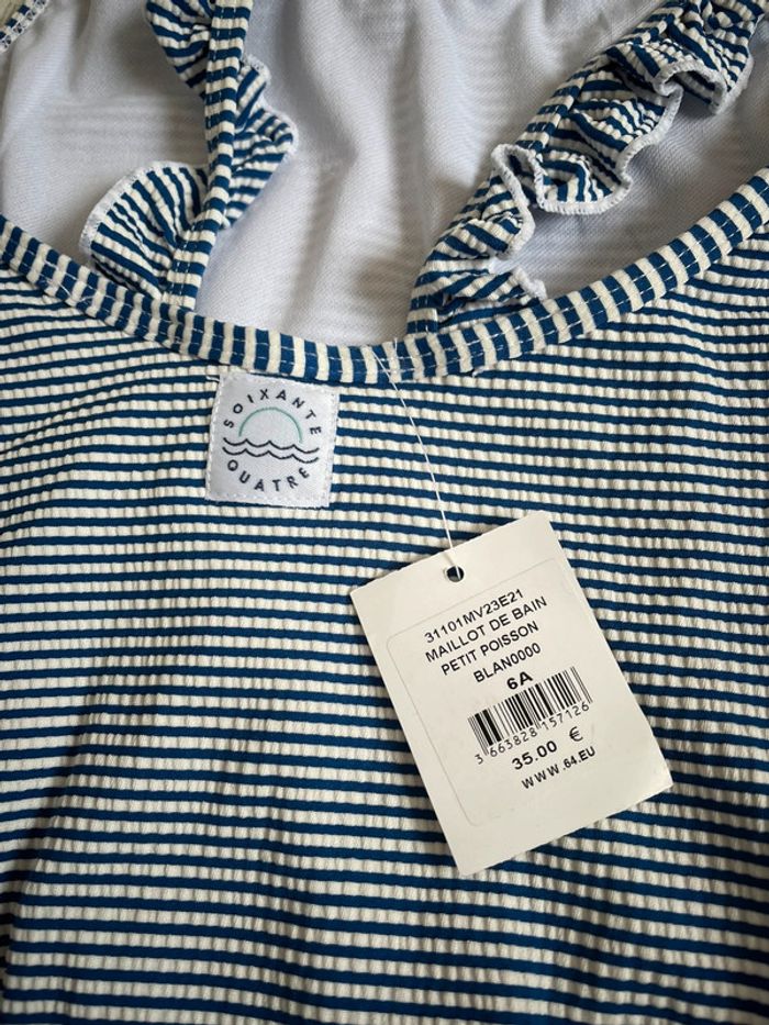 Maillot de bain neuf 64 tille 6 ans - photo numéro 3