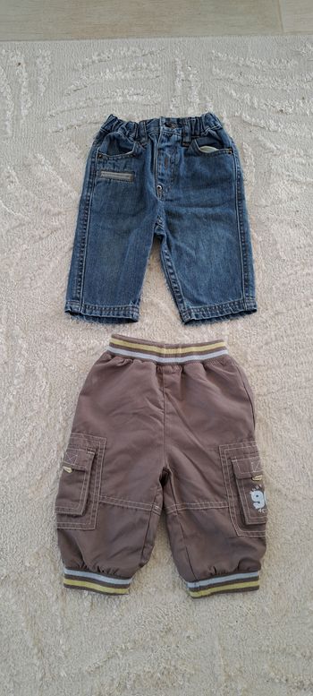 Lot de 2 pantalons garçon Taille 6 mois