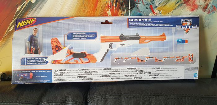 NERF 6 en 1 Sharpfire Elite Blaster NEUF - photo numéro 3