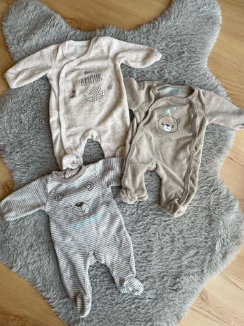 Lot de 3 grenouillères