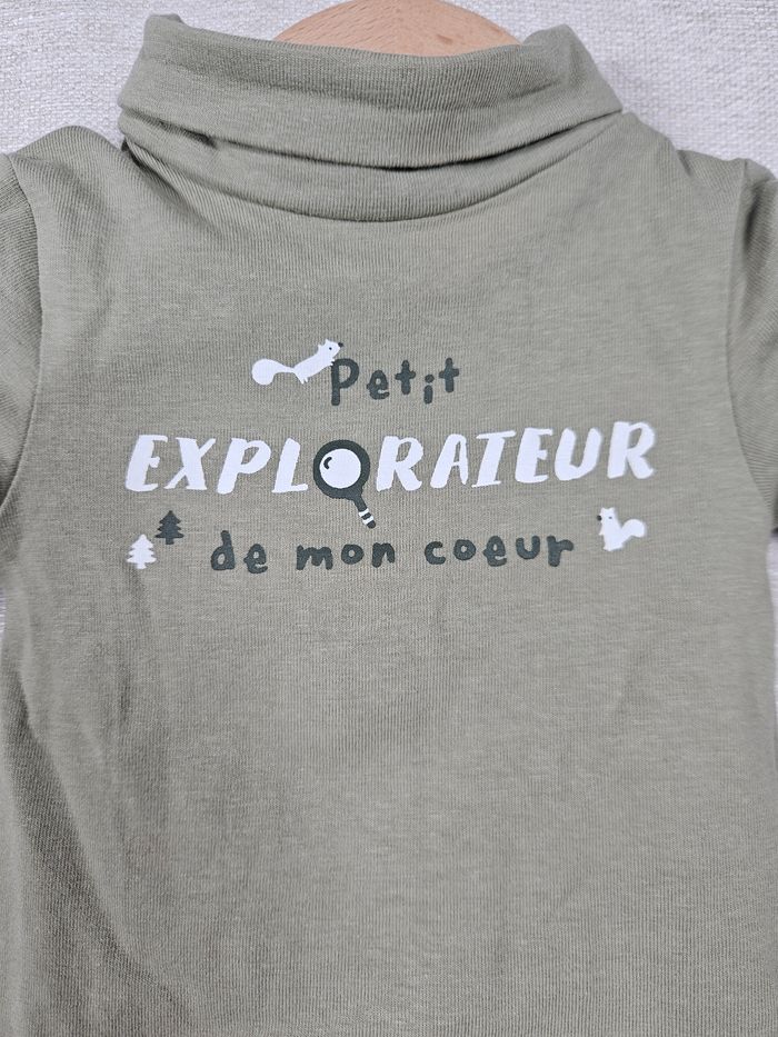 T-shirt manche longue kiabi 1 mois 52-55cm - photo numéro 2