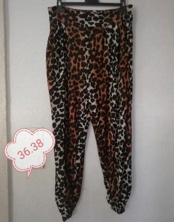 Pantalon décontracté léopard femme 38