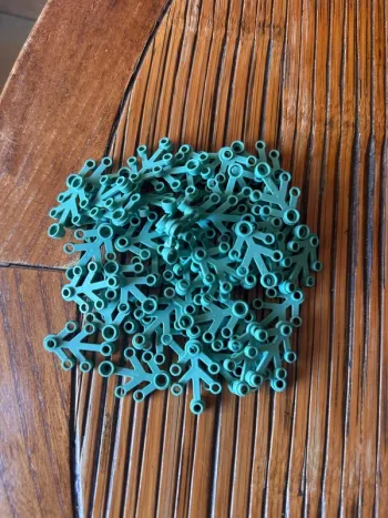 50 petites feuilles Lego 4x3 réf 2423 couleur Sand Green