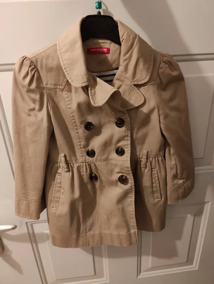 Trench beige fille 5-6 ans