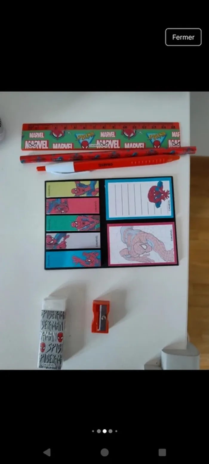 Sac à dos Spiderman avec fournitures scolaires - photo numéro 3