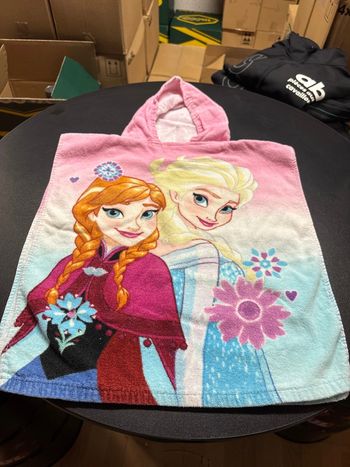 Poncho de bain reine des neiges