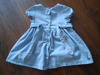 Robe à courtes manches en denim de marque Kiabi