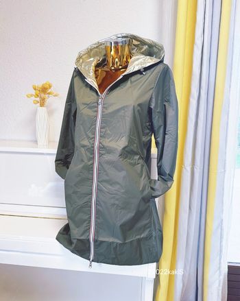 Veste longue mi saison kaki doré taille S 🌸