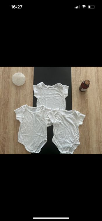 Lot de 3 bodies manche courte