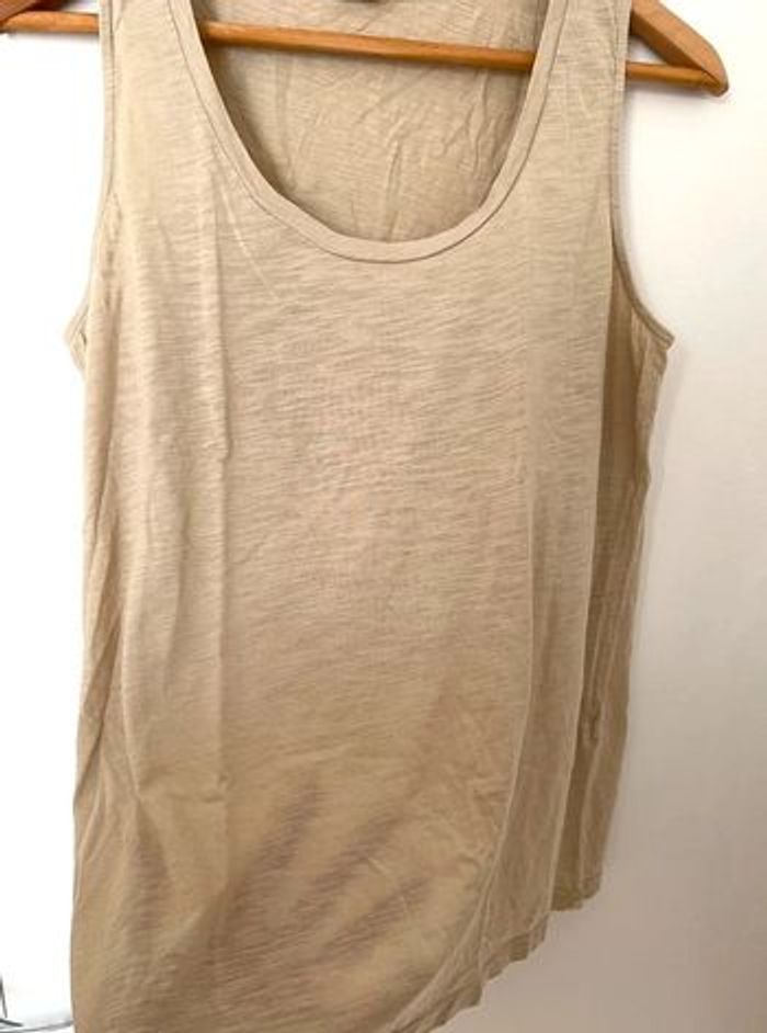 Débardeur côtelé à encolure dégagée River Island beige neuf 38 M - photo numéro 4