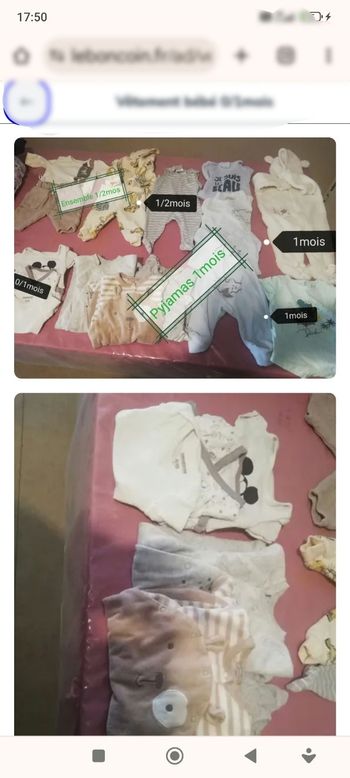 Lot vêtement bébé garçon