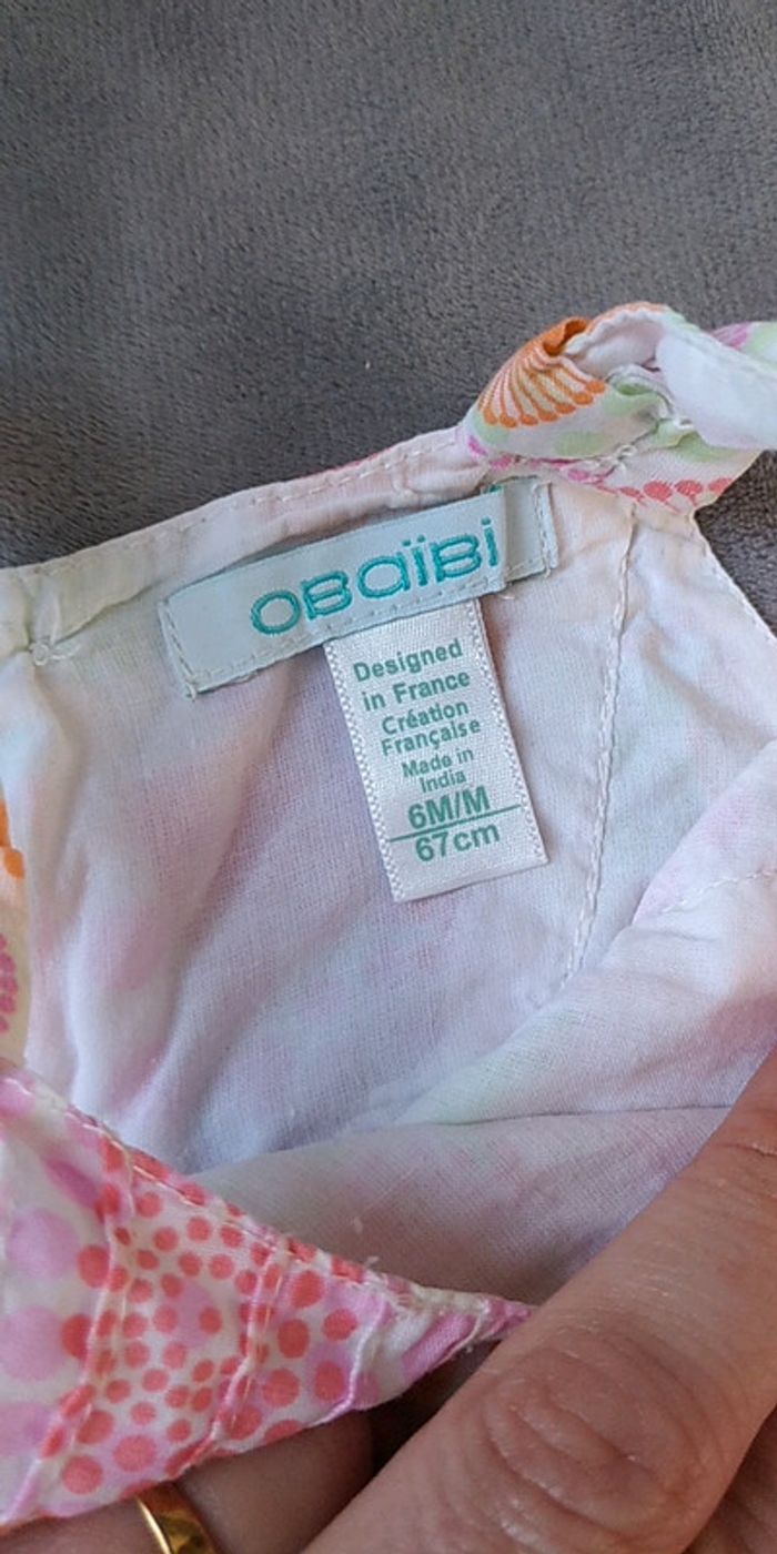Robe multicolore fleurs, cercles Fille 6 mois Obaïbi Okaïdi - photo numéro 7
